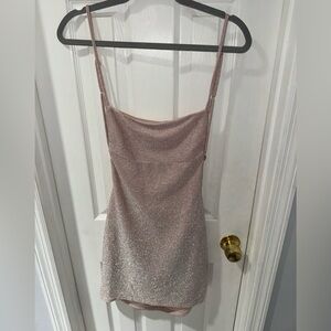 FashionNova Mini Pink Sparkle Dress